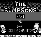 Simpsons, The - Bart vs. the Juggernauts (USA, Europe) Title Screen